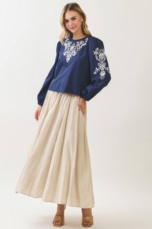 C1249<br/>LONG-SLEEVE BLOUSE